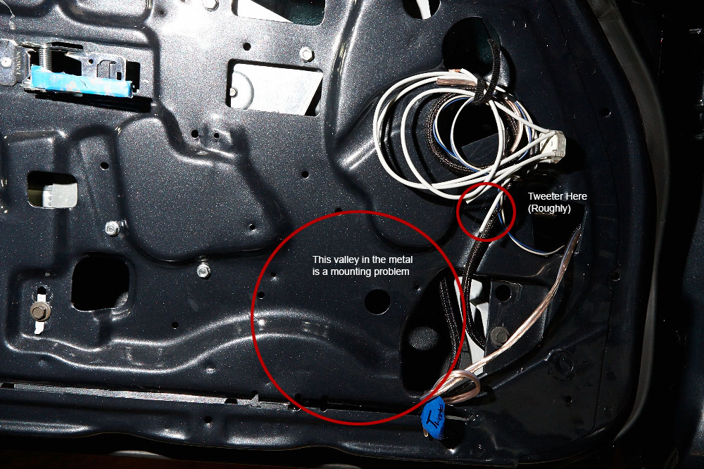 Thread for cutting hole for Door Speakers