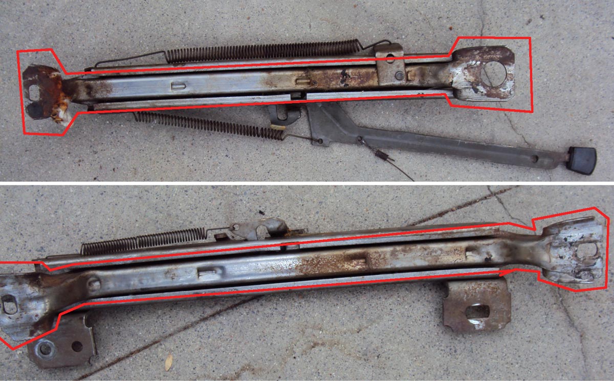 WTB Passenger Side Seat Brackets (7481 Camaro)